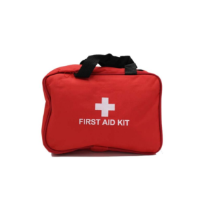 First Aid Kit Red Zip Around Fabric pouch